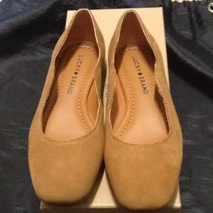 Lucky Brand Topanga Tan Suede Flat